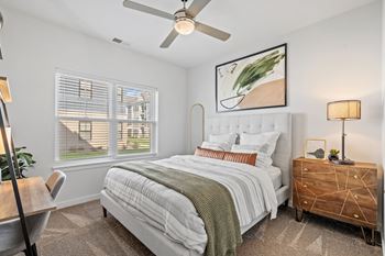 Bedroom with Plush Carpeting